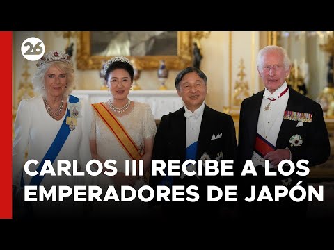 El rey Carlos lll recibió a los emperadores de Japón en Londres