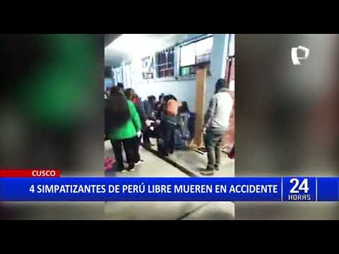 Cusco: 4 simpatizantes de Perú Libre mueren en caída de camión que los trasladaba