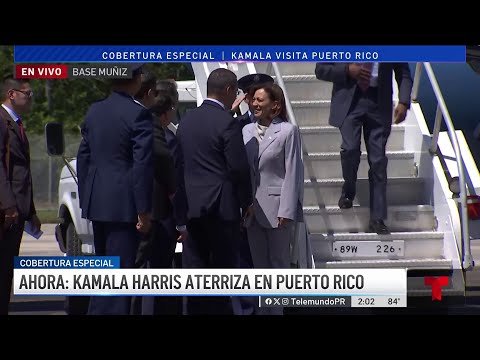 Llega a Puerto Rico la vicepresidenta Kamala Harris