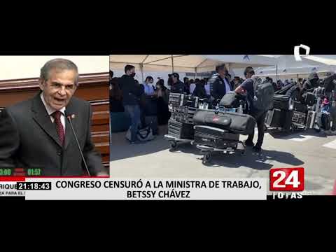 Betssy Chávez: Pleno del Congreso censura a la ministra de Trabajo (2/2)