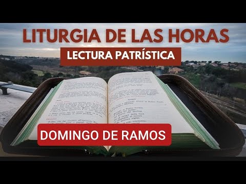 ? LECTURA PATRÍSTICA DE HOY DOMINGO DE RAMOS O DE LA PASIÓN DEL SEÑOR ?