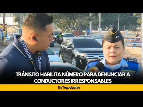 Tránsito habilita número para denunciar a conductores irresponsables, en Tegucigalpa