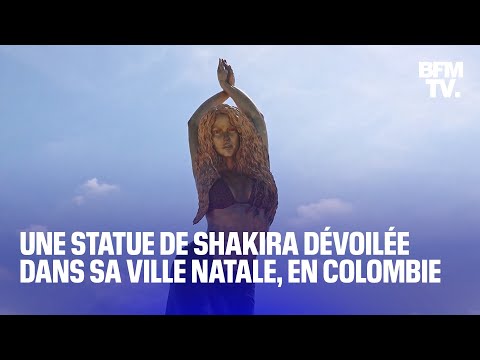 Une statue de Shakira dévoilée dans la ville natale de la chanteuse, en Colombie