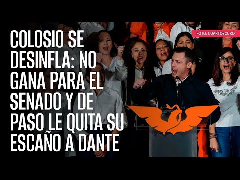 Colosio se desinfla: no gana para el Senado y de paso le quita su escaño a Dante