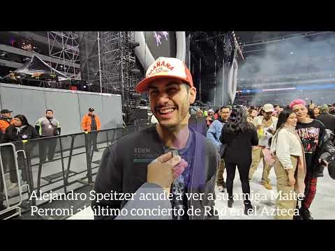 Alejandro Speitzer acude a ver a su amiga Maite Perroni al último concierto de Rbd en el Azteca