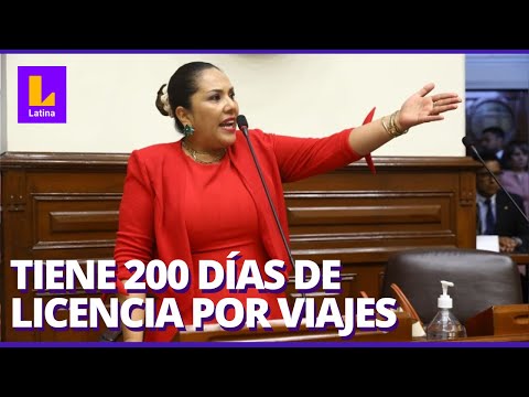 Congresista Digna Calle cumplirá 200 días fuera del país por razones familiares