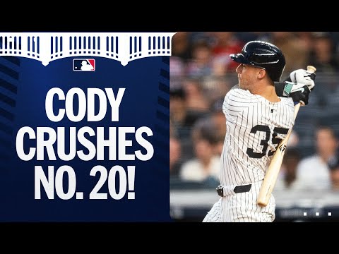One swing from Cody Bellingers bat ties the game! (20th home run of the season!)