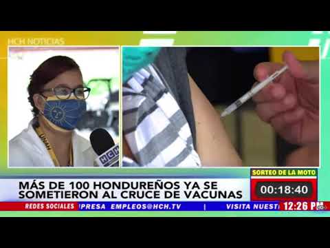 Unos 100 hondureños ya recibieron cruce de vacunas por parte de UNAH
