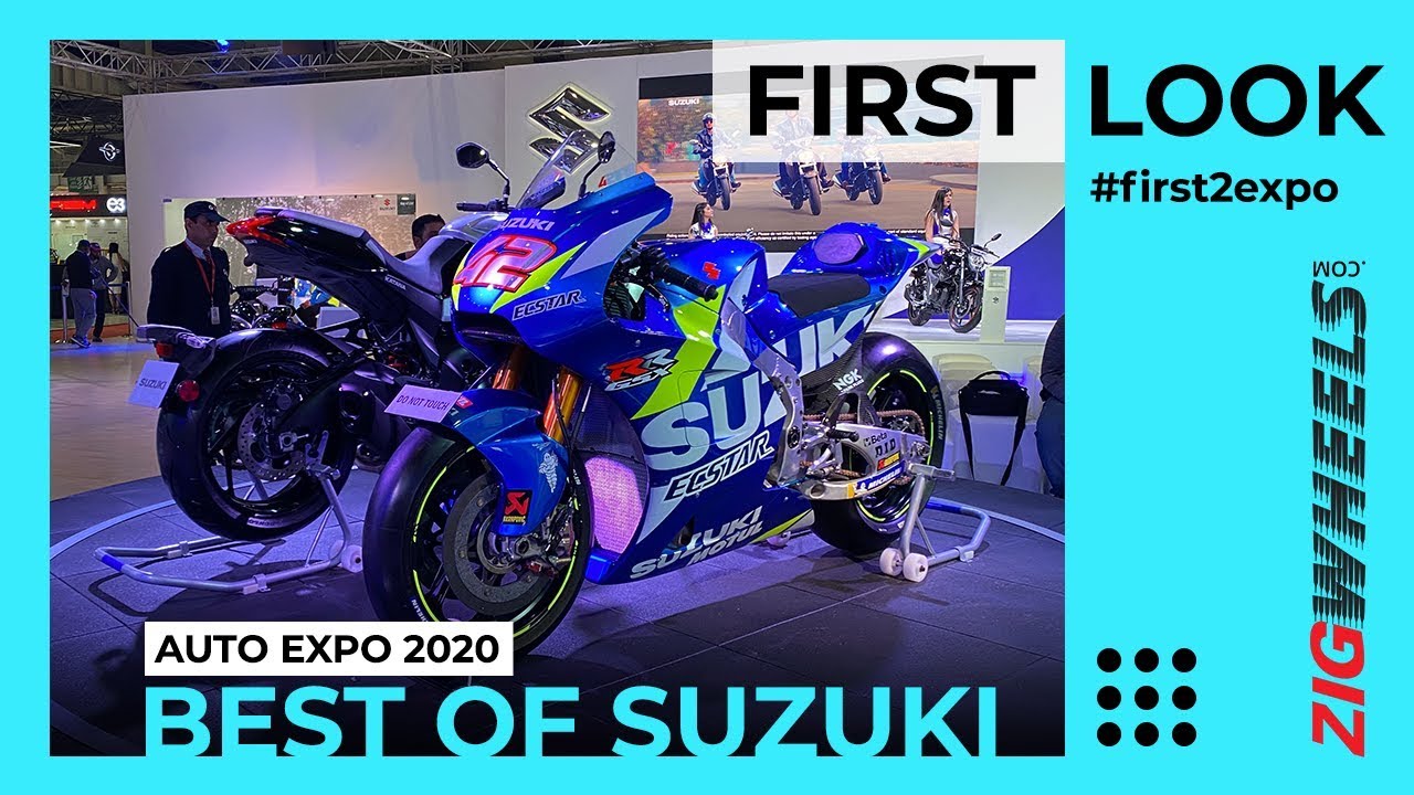 Suzuki Highlights At Auto Expo 2020 | MotoGP Bike, Katana, Gixxer BS6, Burgman BS6 & More