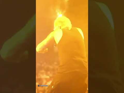 Singer CATCHES ON FIRE during performance