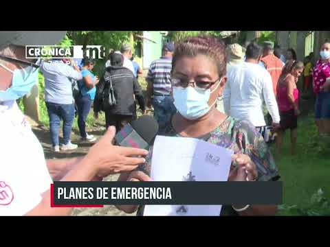 Actualizan planes de emergencia en cada uno de los barrios de Nicaragua