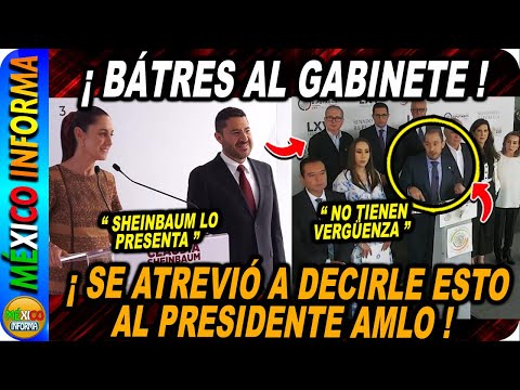 SHEINBAUM PRESENTA A MARTÍ BÁTRES COMO PARTE DE SUGABINETE. OTRO OSO DE MARKO Y EL PAN, ESTO DIJERON