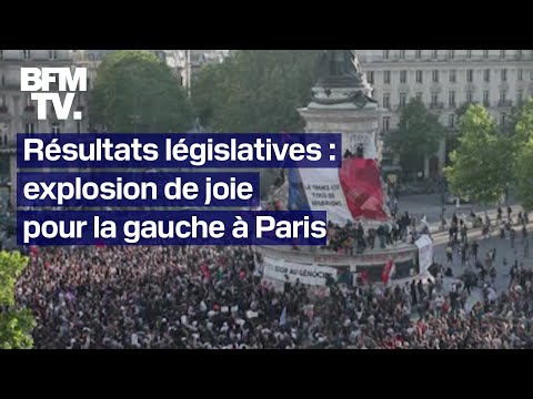 Résultats législatives 2024: explosion de joie pour les électeurs de gauche à Paris