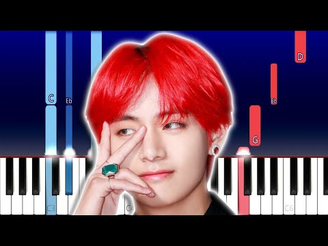 BTS V - Slow Dancing (Piano Tutorial)