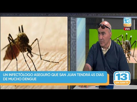 Un infectólogo aseguró que San Juan tendrá 45 días de mucho dengue