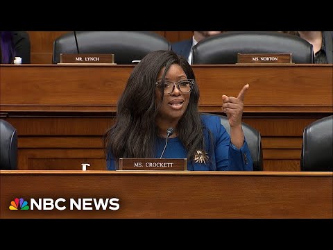 Rep. Crockett slams Trump as 'simple-minded' and 'underqualified' at House hearing