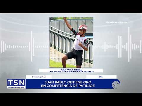 JUAN PABLO OBTIENE ORO EN COMPETENCIA DE PATINAJE