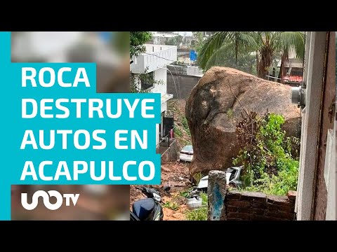 Estragos de John en Acapulco: personas arriesgan la vida por comida; hay deslaves en zonas urbanas