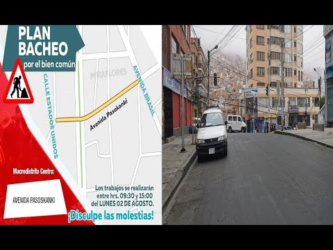 Cierran la av. Pasoskanki en Miraflores por el Plan Bacheo, mejoramiento de vías