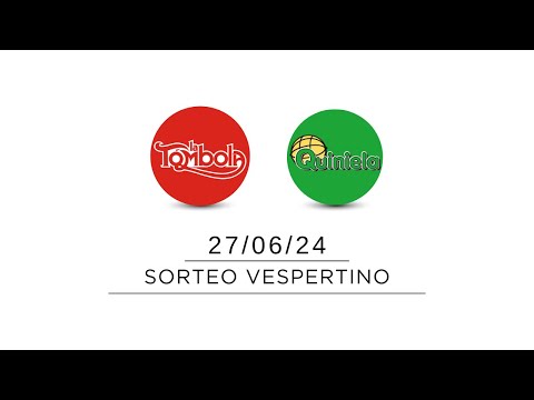 Sorteo Vespertino de Quiniela y Tómbola -27/06/2024