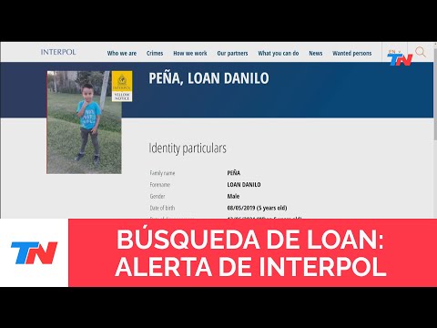 Interpol emitió una alerta amarilla para encontrar a Loan, el nene que desapareció en Corrientes