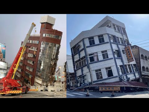 PÁNICO EN TAIWAN: Edificios colapsados, muertos y cientos de heridos en el peor terremoto en 25 años