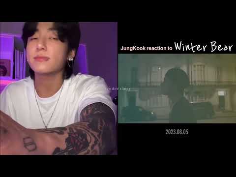 Jungkook reaction to Winter Bear by V