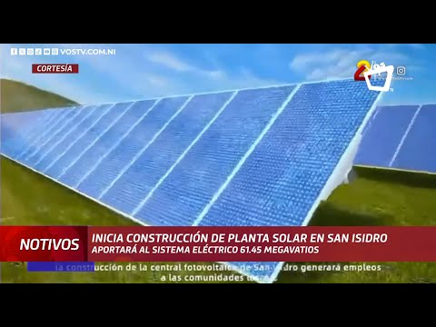 Instalan primera piedra donde será construida planta solar en San Isidro