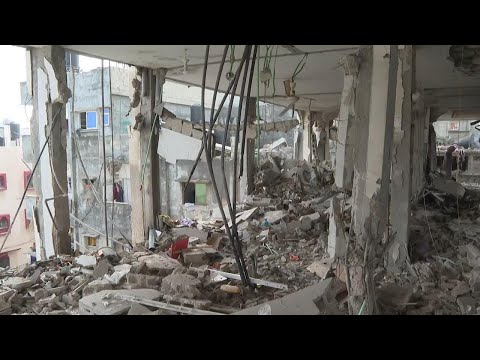 Aftermath of Israeli airstrike near Rafah's Kuwaiti Hospital