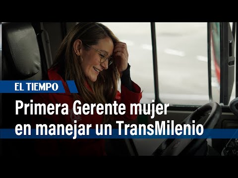 María Ortiz es la primera gerente general de TransMilenio en manejar un biarticulado | El Tiempo