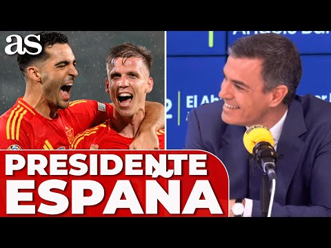 PEDRO SÁNCHEZ comenta el ESPAÑA 4 - GEORGIA 1 y responde si irá vs. ALEMANIA | EUROCOPA 2024