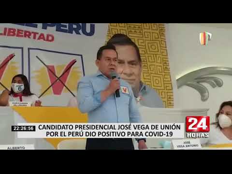 José Vega: candidato presidencial dio positivo a la Covid-19