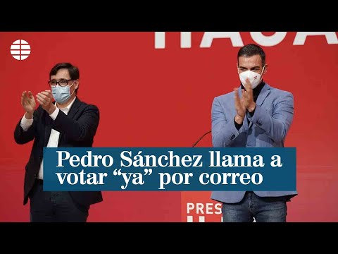 Sánchez llama a votar ya por correo: en EEUU ha servido para echar a alguien grotesco como Trump