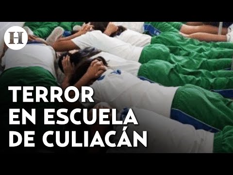 ¡Violencia no para! Momentos de terror en escuela de Culiacán al escuchar detonaciones cercanas