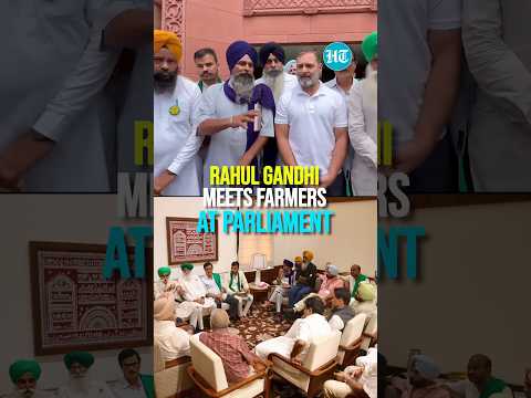 Rahul Gandhi Meets Farmers At Parliament, Vows To Push For MSP Legal Guarantee | Watch