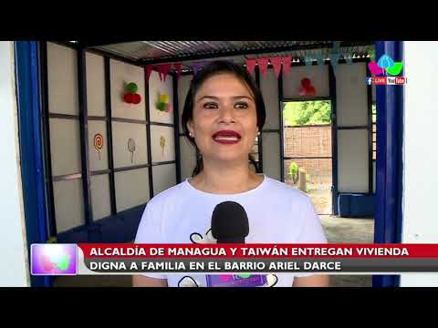 Alcaldía de Managua y Taiwán entregan vivienda digna a familia en el barrio Ariel Darce