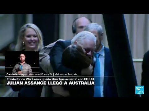 Informe desde Melbourne: Assange llega a Canberra tras declararse culpable en las Islas Marianas