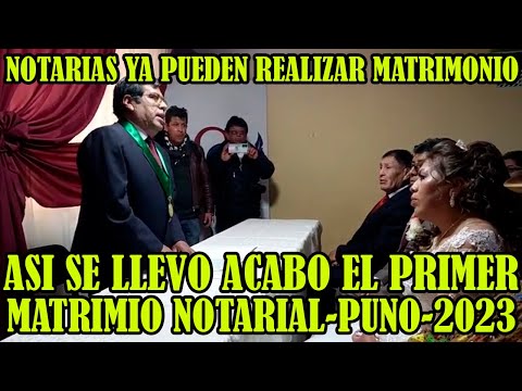 NOTARIAS DEL PERÚ YA ESTAN AUTORIZADAS PARA REALIZAR MATRIMONIO APARTIR DEL 2023..