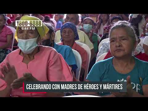 FSLN celebra a las madres de héroes y mártires con fiestas navideñas en Boaco - Nicaragua