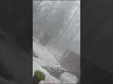 House gets slammed by powerful hailstorm in Rock Hill, SC #shorts