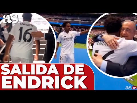 ENDRICK, salida al BERNABÉU en su PRESENTACIÓN con el REAL MADRID