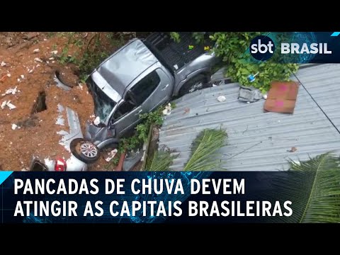 Segundo Inmet a maioria das capitais deve enfrentar pancadas de chuva | SBT Brasil (08/04/24)