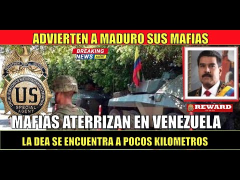 Emisarios aterrizaron en Venezuela buscados por la DEA advierten a Maduro