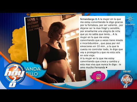 Fernanda Castillo comparte mensaje a pocas semanas de convertirse en madre | La Nube | Hoy