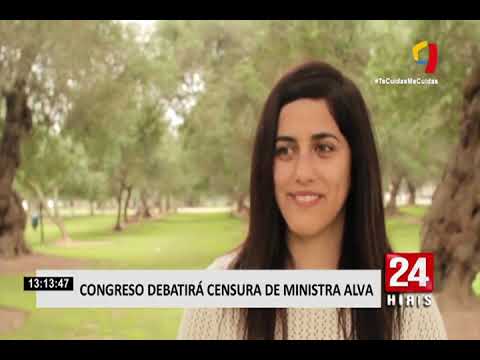 María Antonieta Alva: Congreso decide hoy si censura o no a ministra de Economía