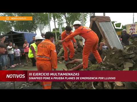 Planes de emergencia por lluvias son puestos a prueba en el III Ejercicio Multiamenazas