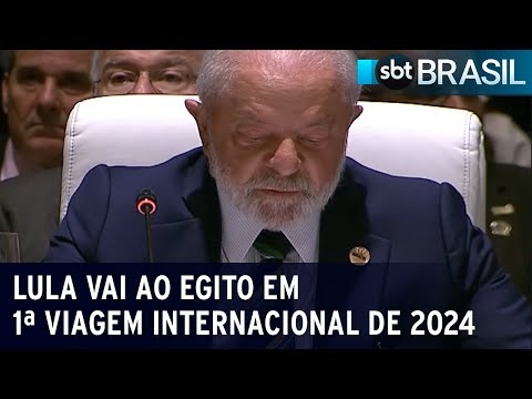 Lula vai para o Egito em primeira viagem internacional de 2024 | SBT Brasil (13/02/24)
