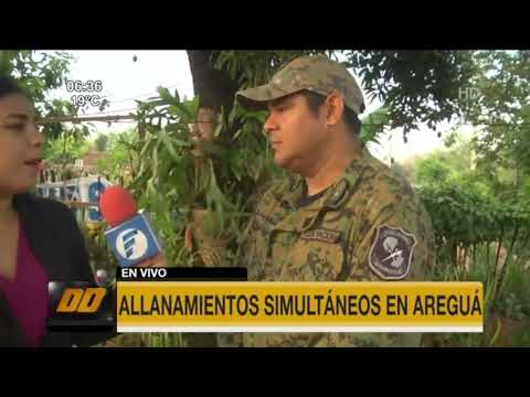 Microtráfico: Allanamientos simultáneos en Areguá