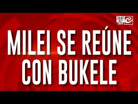 Milei se reunió con Bukele en Casa Rosada