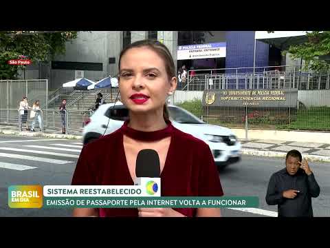 SISTEMA DE EMISSÃO DE PASSAPORTES PELA INTERNET VOLTA A FUNCIONAR